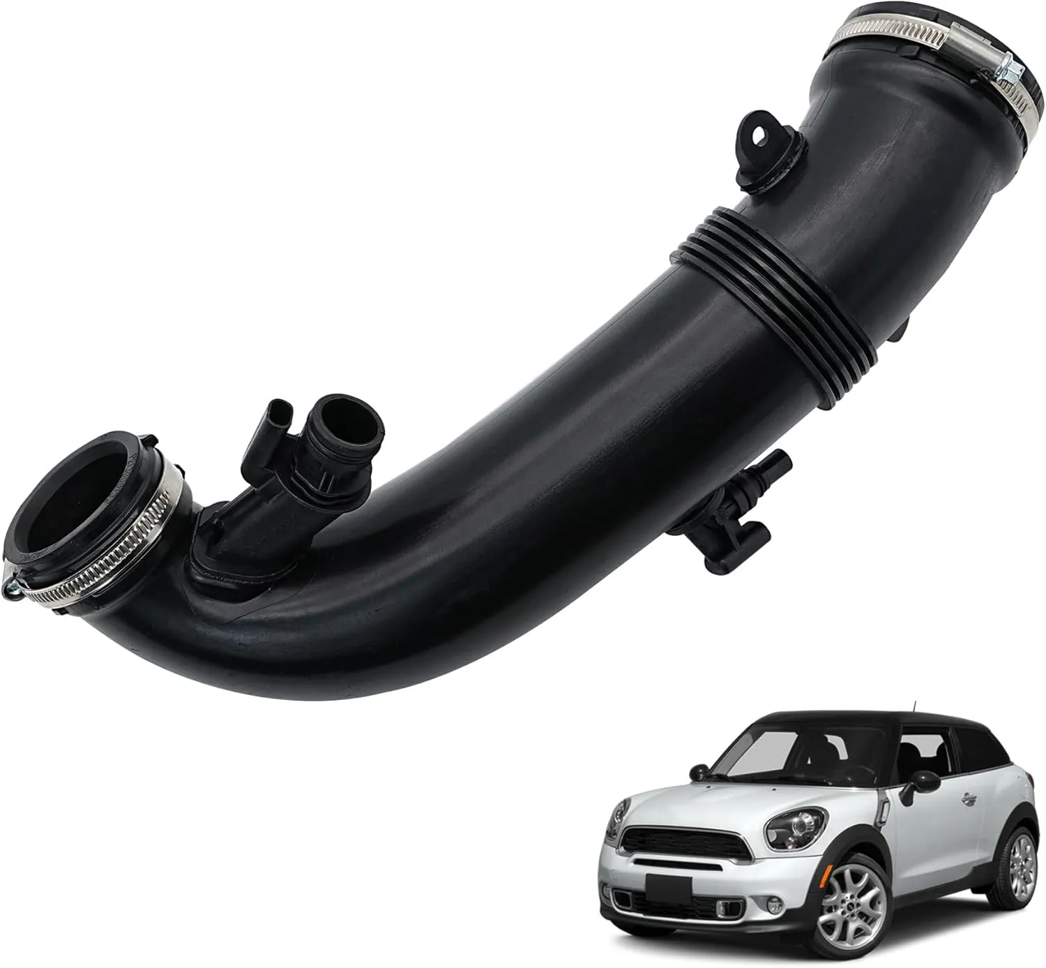 Air Duct Intake Hose Boot Pipe Tube Compatible with 2011-2016 BMW Mini Cooper Countryman Paceman R55 R56 R57 R58 R59 R60 R61 N18 Engine 1.6L, Replaces# 13717627501, 13717607778, 13717602692