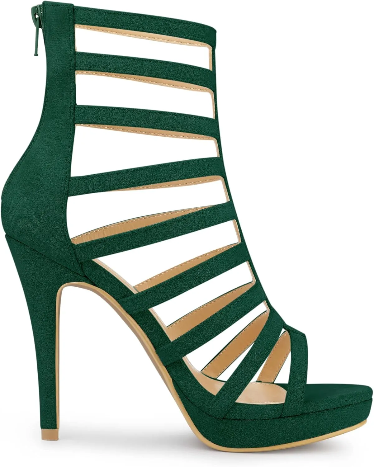 Allegra K Women's Stiletto Platform Heels Strappy Gladiator Heel Sandals