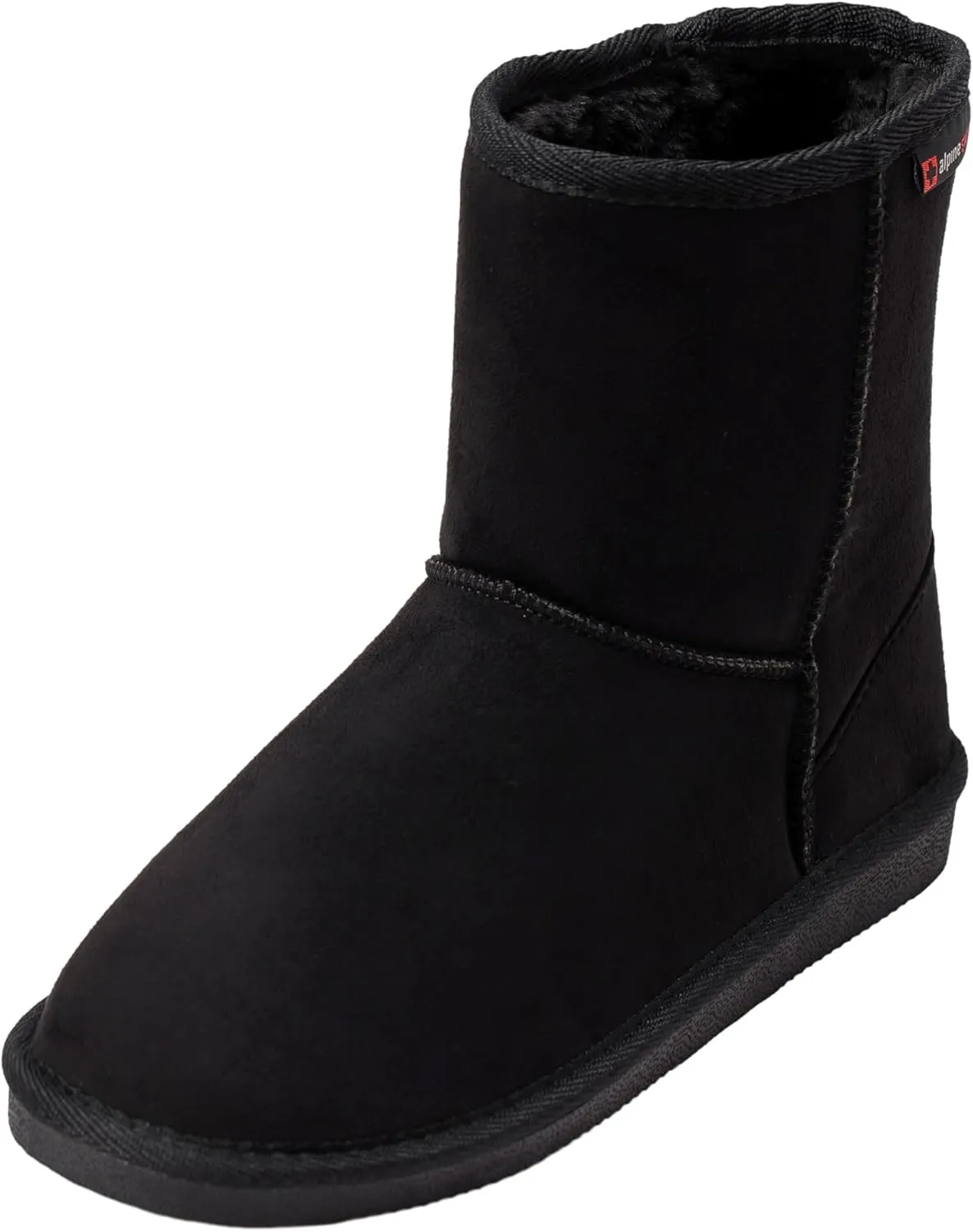 Alpine Swiss Laura Women’s Short Winter Boots Faux Suede Sherpa Lined Warm & Comfortable with Anti-Slip Sole
