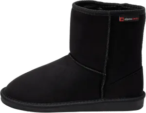 Alpine Swiss Laura Women’s Short Winter Boots Faux Suede Sherpa Lined Warm & Comfortable with Anti-Slip Sole
