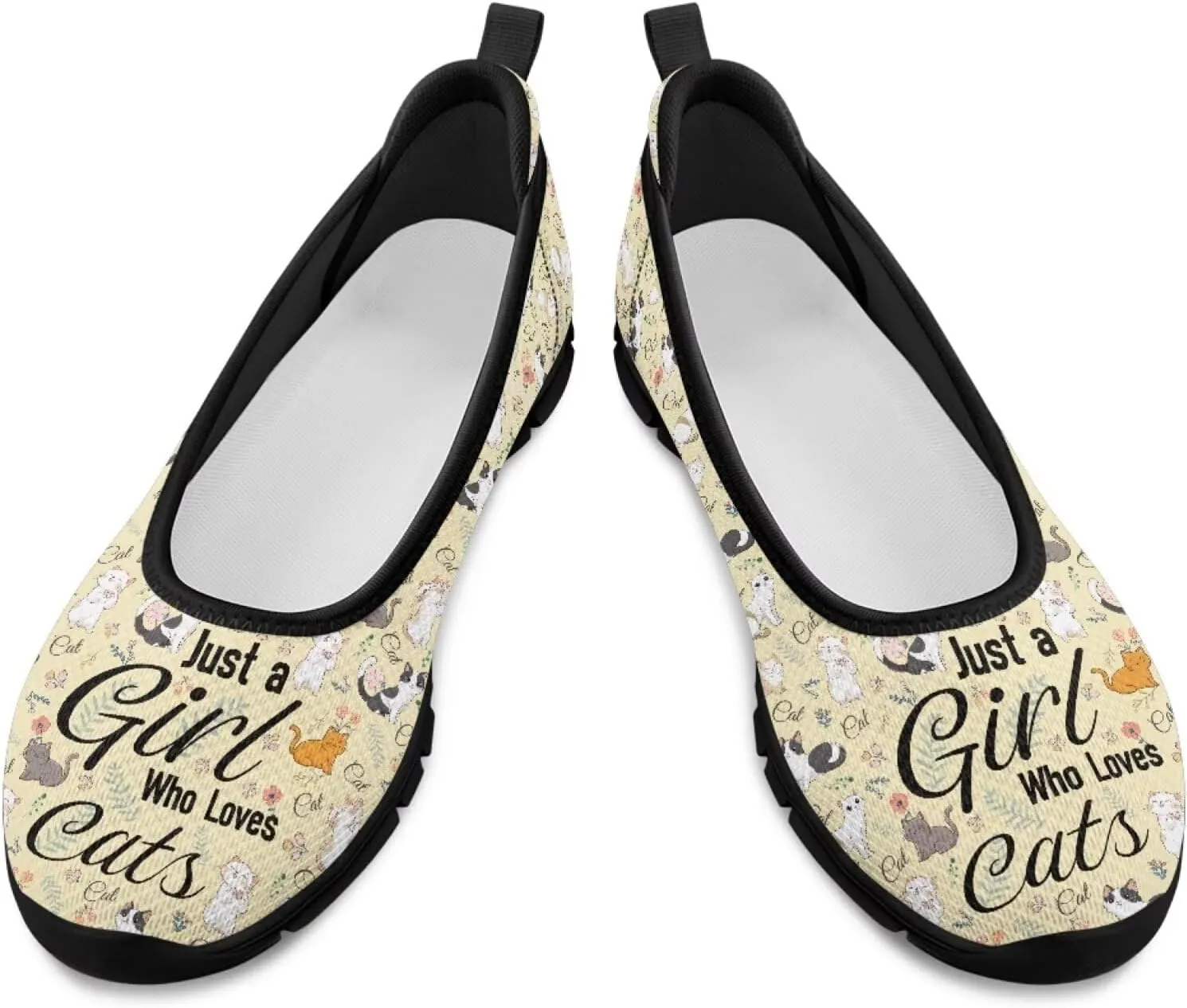 Animal Print Shoes for Women Slip On Loafer Flats Mesh Comfortable Ballet Shoes for Nurses Walking and Work Casual Style