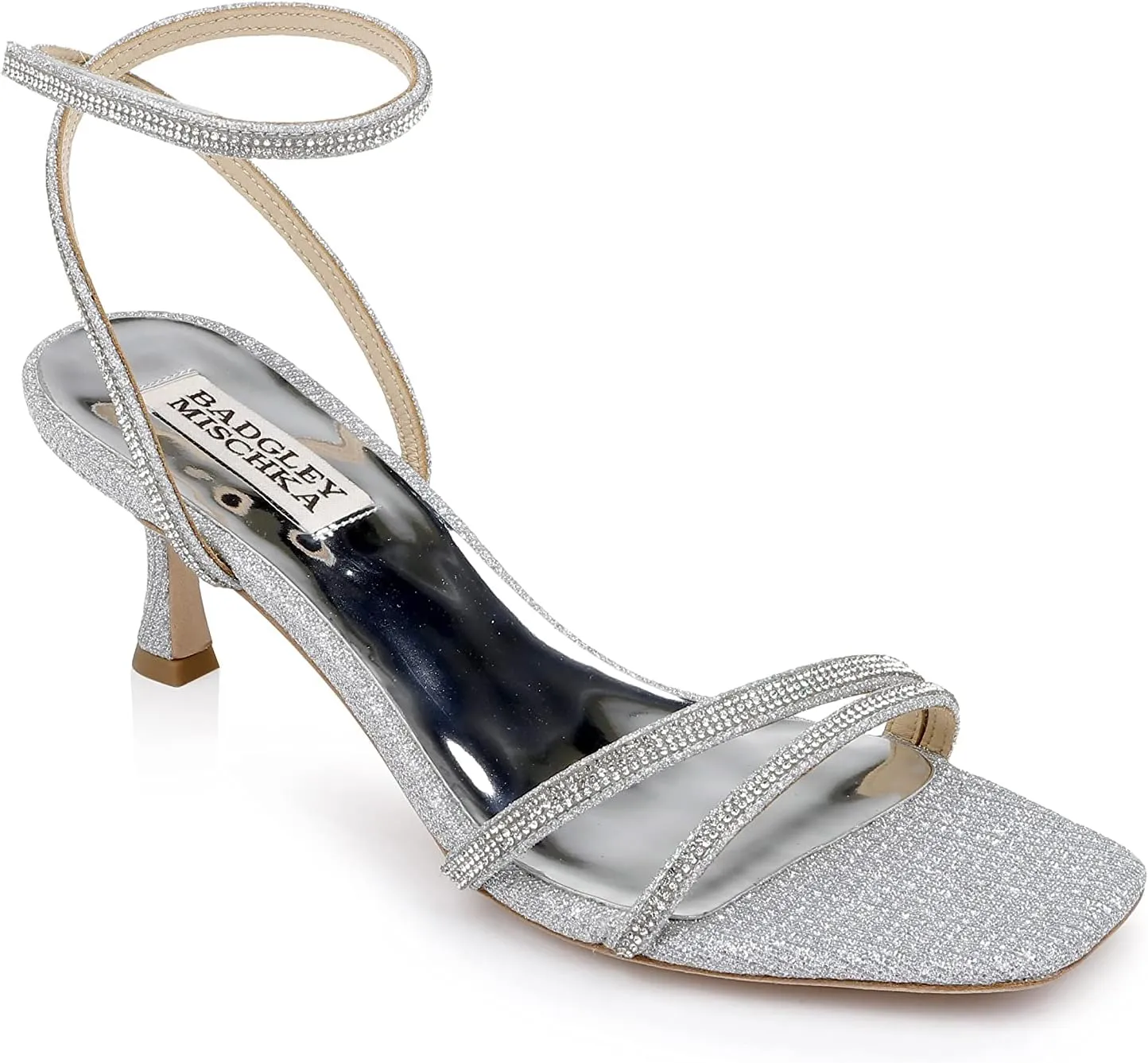 Badgley Mischka Women's Ultra Kitten Heel Sandal Heeled