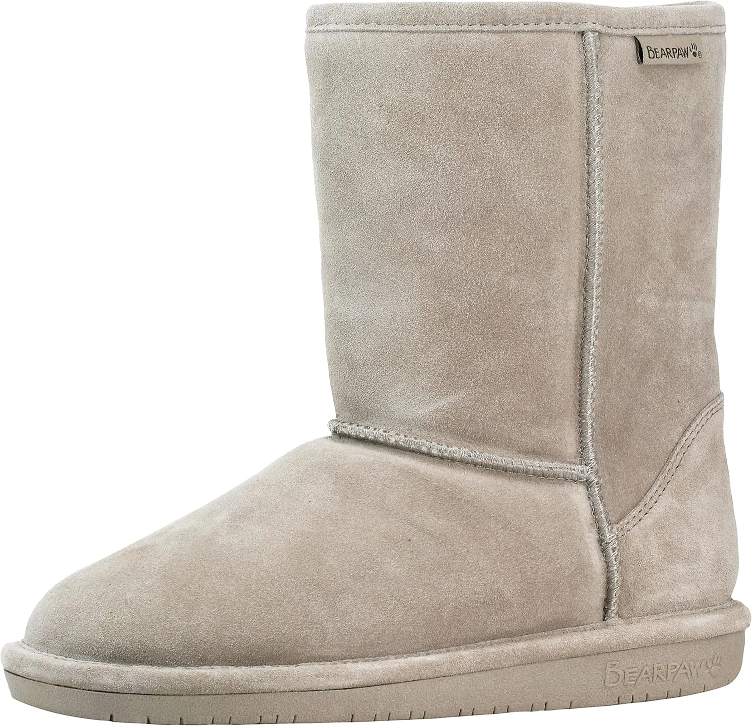 BEARPAW Emma Short Women's Classic Winter Slip On Boots, Lightweight Suede Boots, Multiple Colors