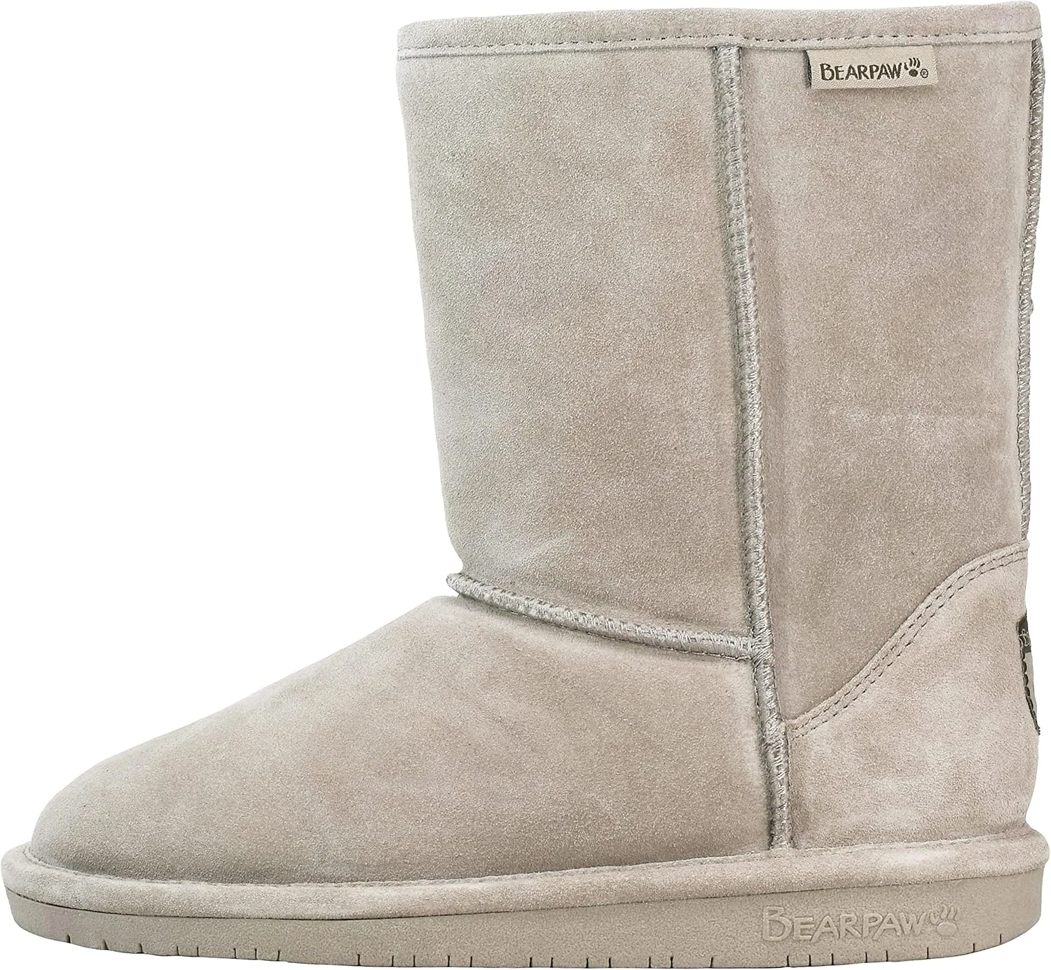 BEARPAW Emma Short Women's Classic Winter Slip On Boots, Lightweight Suede Boots, Multiple Colors