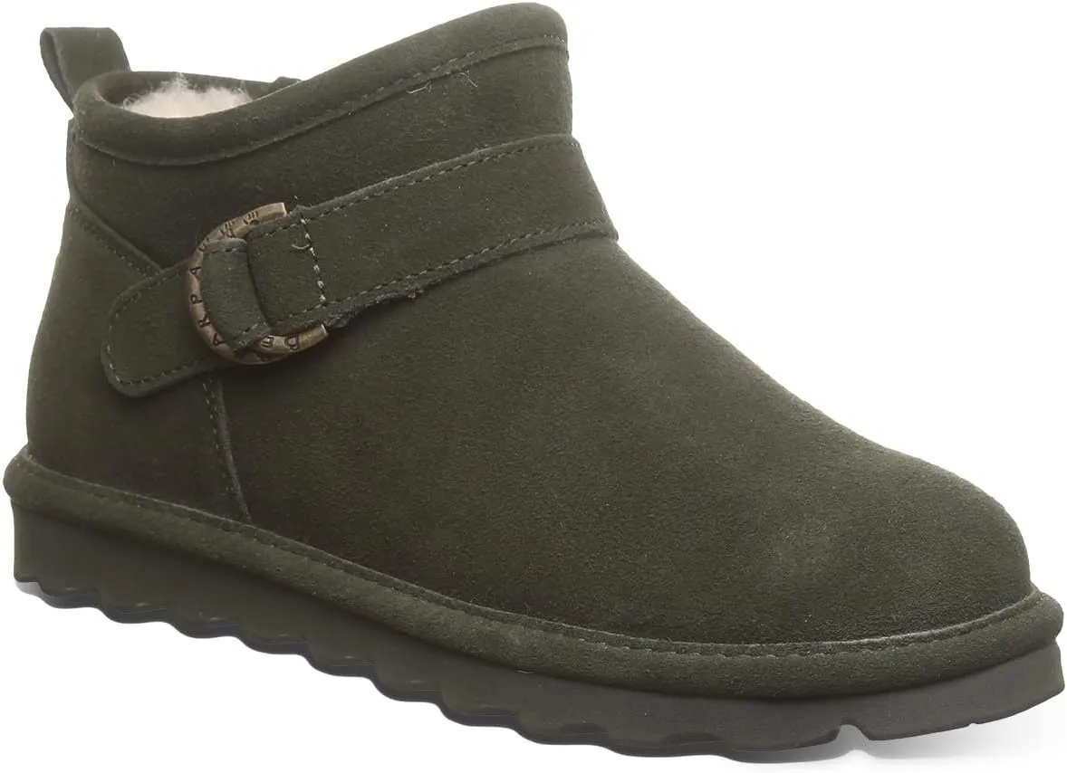 BEARPAW Women's Petite Boot Multiple Colors | Women's Ankle Boot | Women's Slip On Boot | Comfortable Winter Boot