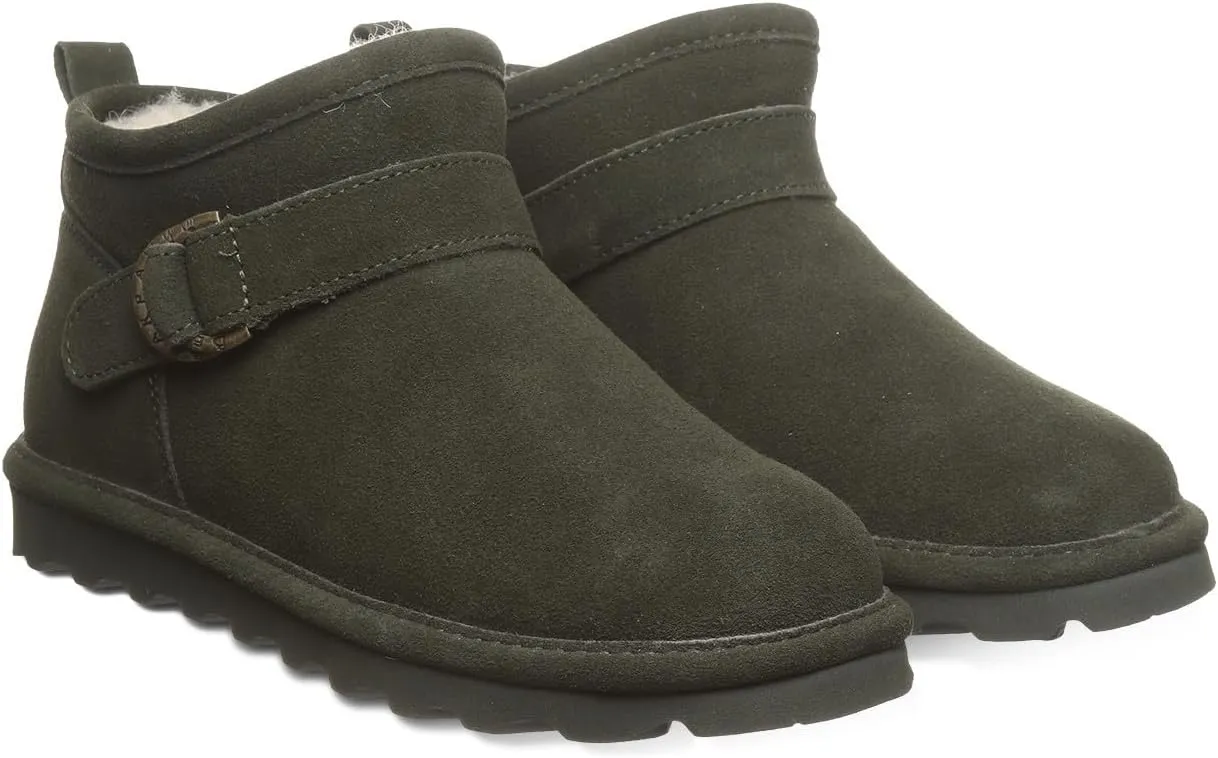 BEARPAW Women's Petite Boot Multiple Colors | Women's Ankle Boot | Women's Slip On Boot | Comfortable Winter Boot