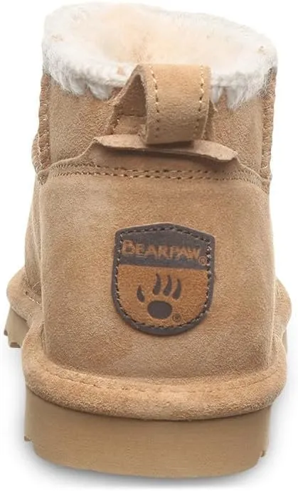 BEARPAW Women's Shorty Crochet Multiple Colors | Women's Ankle Boot | Women's Slip On Boot | Comfortable Winter Boot