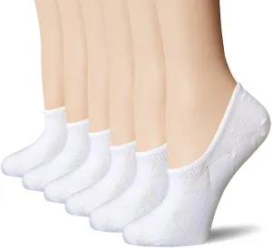 BERING No Show Socks Womens 6 Pairs Low Cut Ankle Footies for Flats Sneaker Slip On Loafer