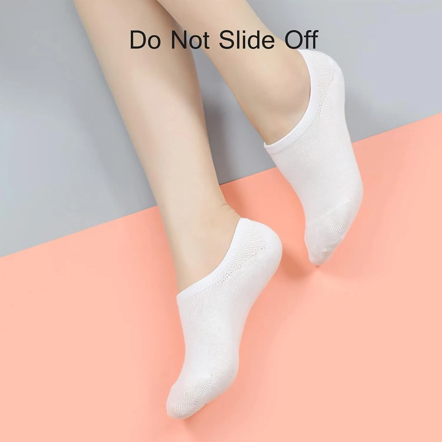 BERING No Show Socks Womens 6 Pairs Low Cut Ankle Footies for Flats Sneaker Slip On Loafer