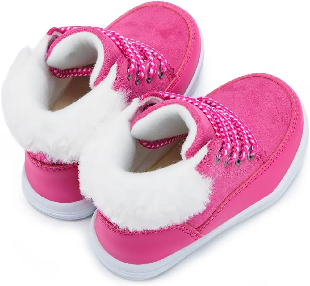 BMCiTYBM Kids Snow Boots Boys Girls Toddler Winter Waterproof Shoes Cold Weather Outdoor Lightweight (Toddler/Little Kids/Big Kids)