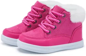 BMCiTYBM Kids Snow Boots Boys Girls Toddler Winter Waterproof Shoes Cold Weather Outdoor Lightweight (Toddler/Little Kids/Big Kids)