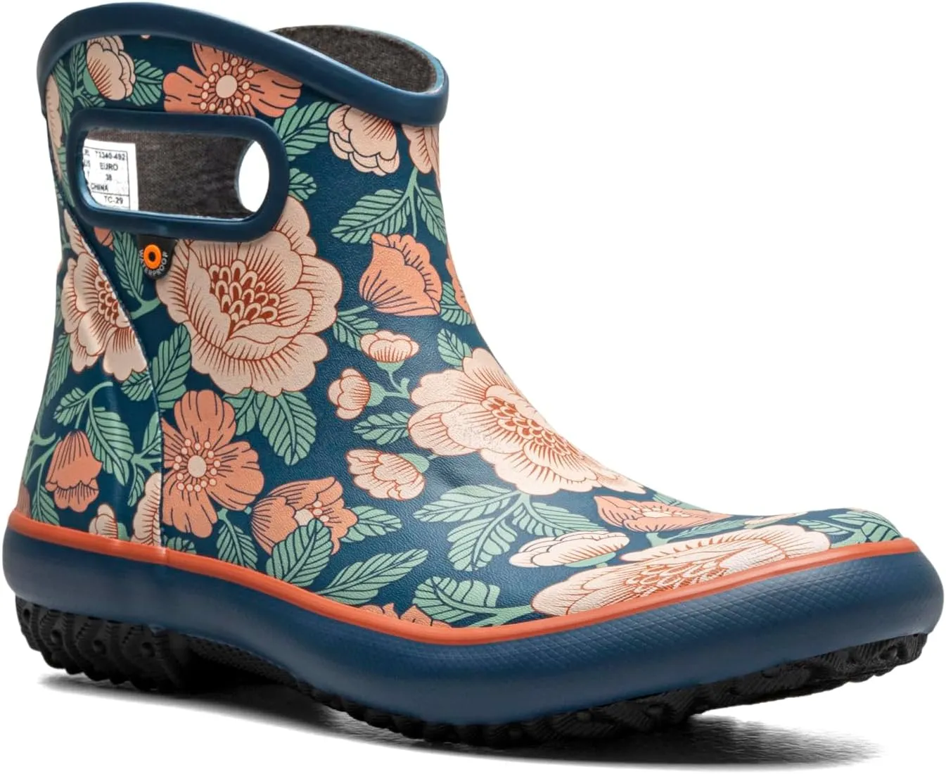 BOGS Women's Patch Ankle Tapestry Floral Rain Boot