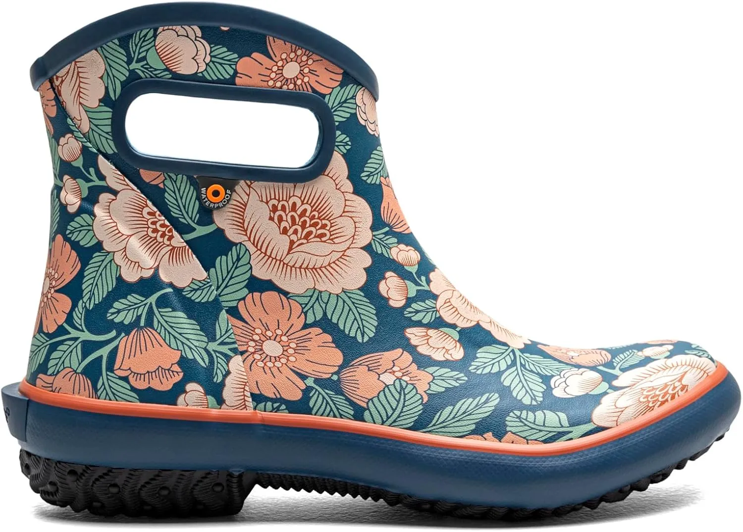 BOGS Women's Patch Ankle Tapestry Floral Rain Boot