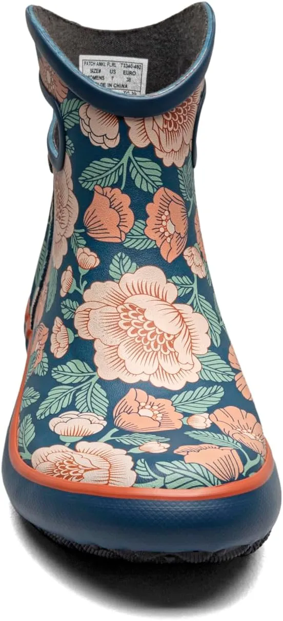 BOGS Women's Patch Ankle Tapestry Floral Rain Boot