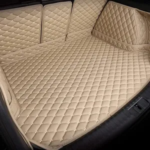 Car Boot Liner Mat for Suzuki Swift 2013-2018 Full Coverage Leather Car Boot Protector Waterproof Boot Liner Interior Accessories,E