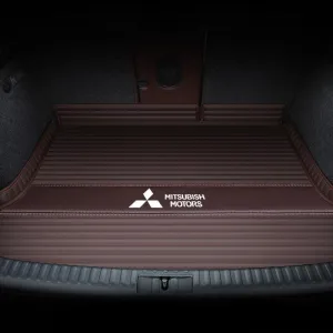Car Boot Liner Protector for Mitsubishi Outlander Five Seats 2013 2014 2015 2016, Resistant Easy to Install Premium Car Accessory,D Brown