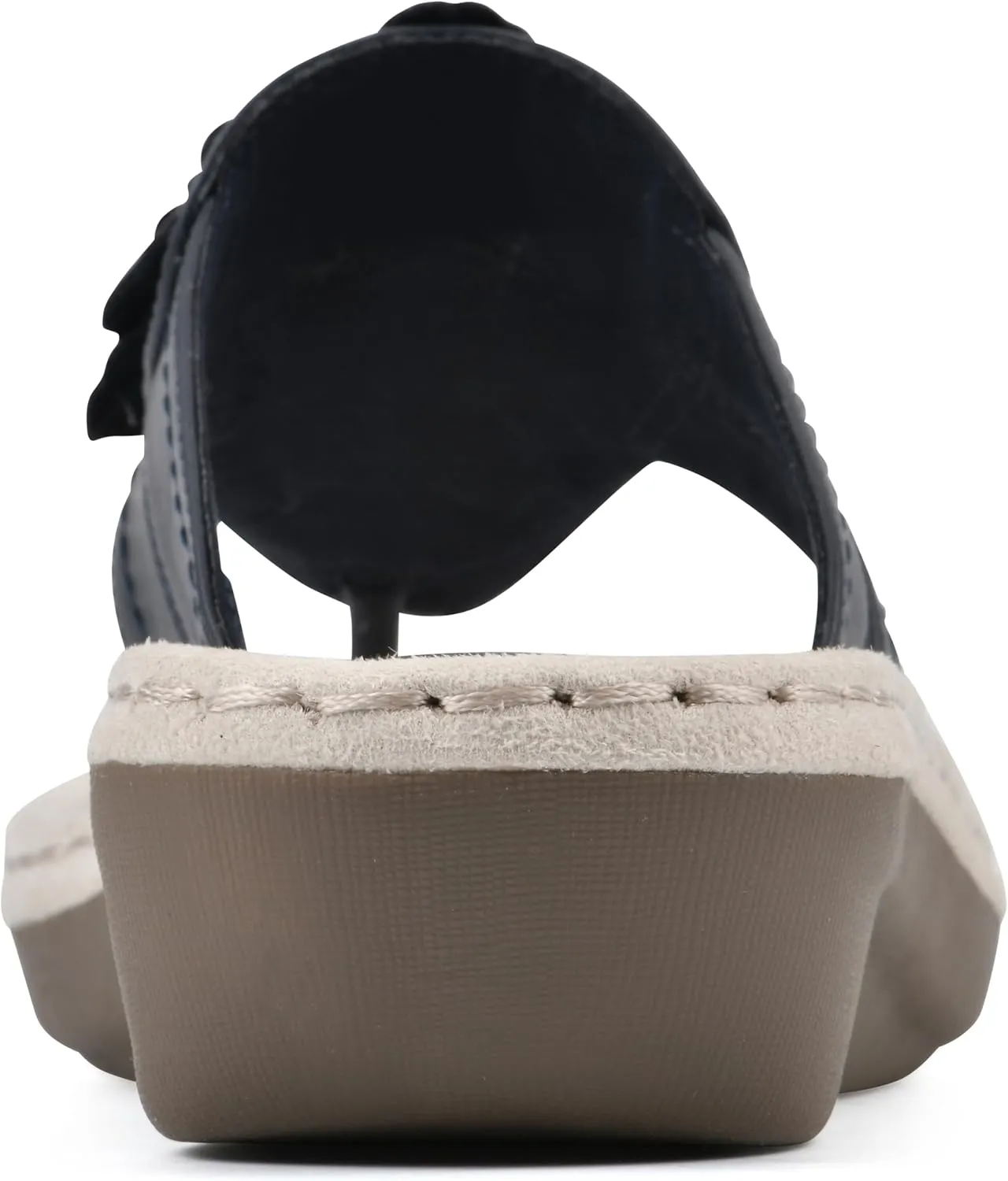 CLIFFS BY WHITE MOUNTAIN Women's Cassia Mini Wedge Flower Flip Flop Sandal
