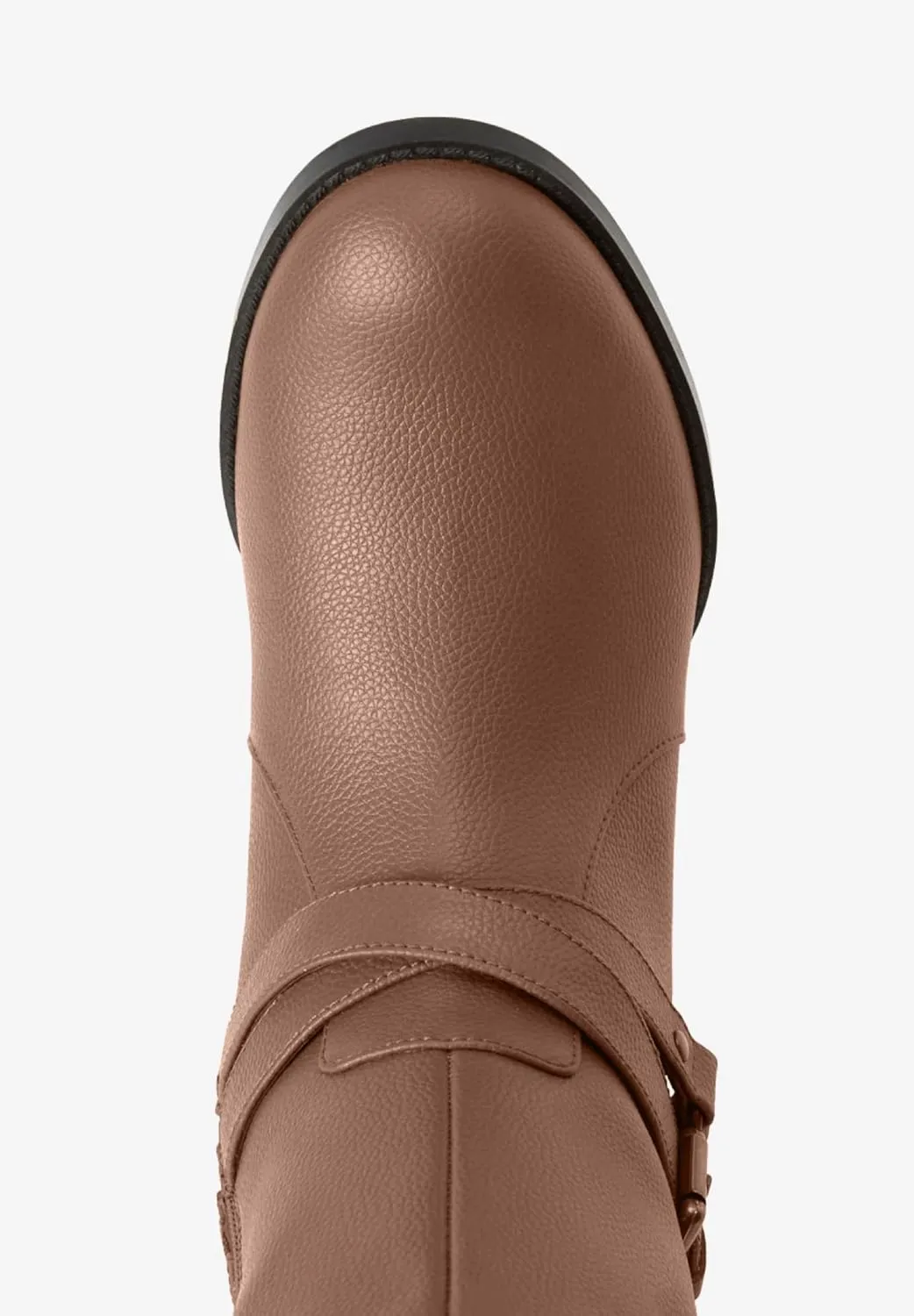 Comfortview Women's Wide Width The Janis Wide Calf Leather Boot