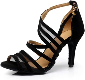 Dress First Ballroom Dance Shoes Women Dancing High Heel Salsa Shoe Latin Sandal Pumps