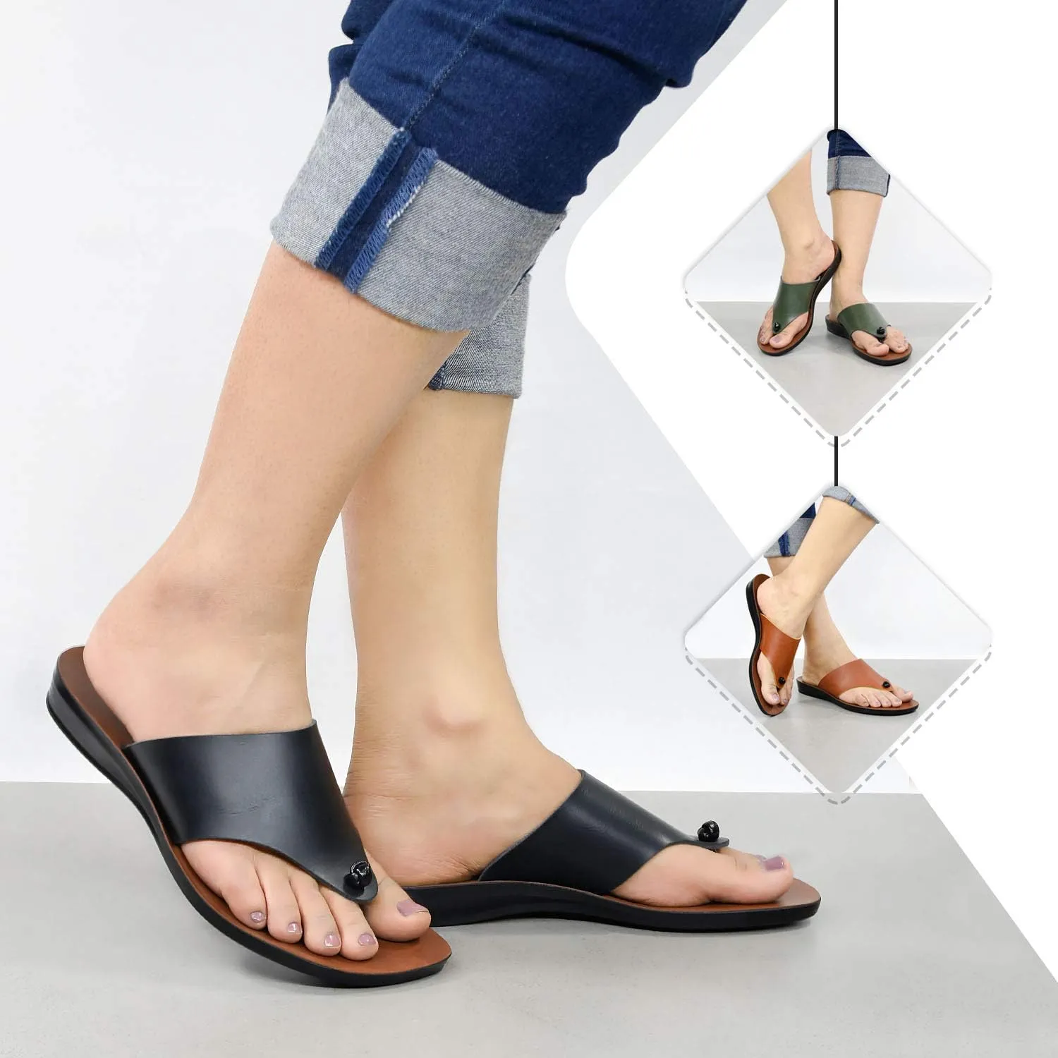 Flat Sandals For Women - Walking Summer Vacation Essentials Ladies Flip Flops – Comfortable Arch Support Orthotic Sandals For Women – Casual Outdoor Fashion Dressy Non Slip Footwear