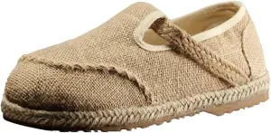Flip Flops Retro Woven Straw-Soled Men's Shoes, One-Step Comfortable Breathable Linen Shoes