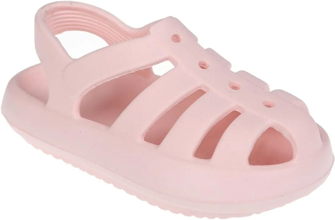 Foamwalk Girl's EVA Slides Fisherman, Buckle Clogs Kids Cloud Slides - Slip On Sandals for Girls Toddler/Little Kid/Big Kid