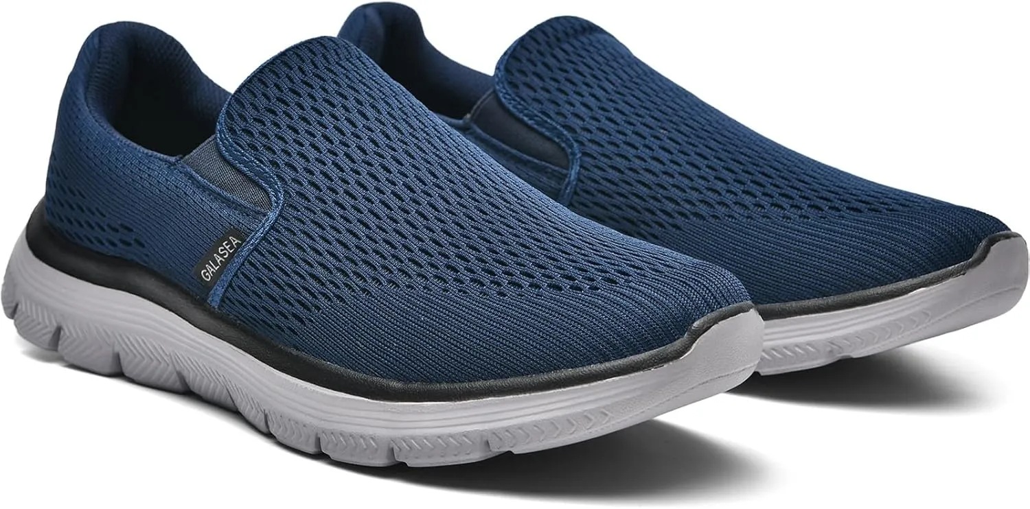 GALASEA Men's Casual Slip on Mesh Loafer Breathable Sneakers Ultralight & Comfort Walking Shoes