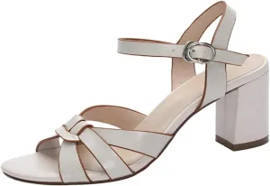High Heels Elegant Cowhide High Heel Sandals for Women Gladiator Style with Buckles Round Toe Casual Footwear