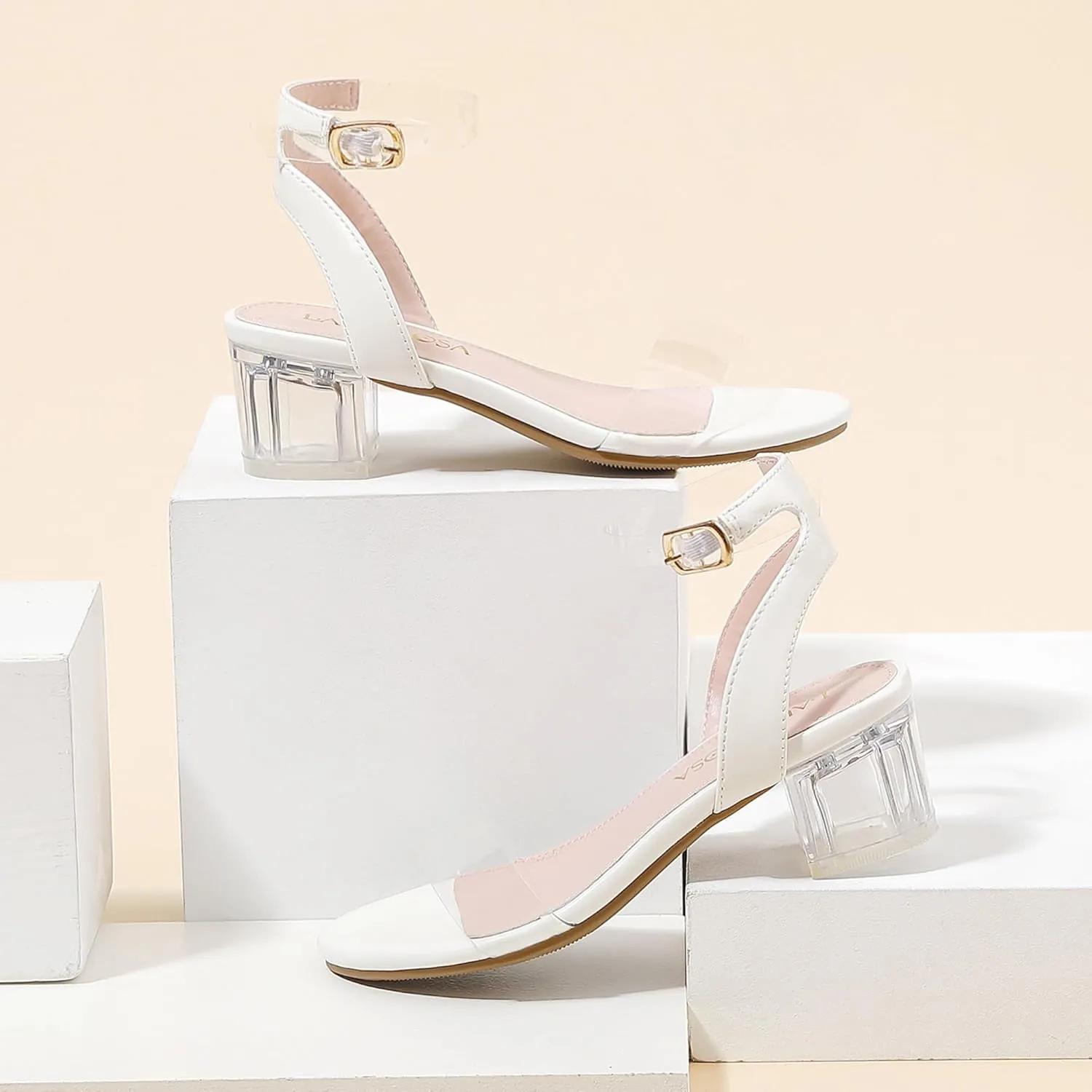 High Heels for Kids Open Toe Dress Shoes for Girls Ankle Strap Pump Shoes Flower Girl Sandals Wedding Party for Little Big Kids