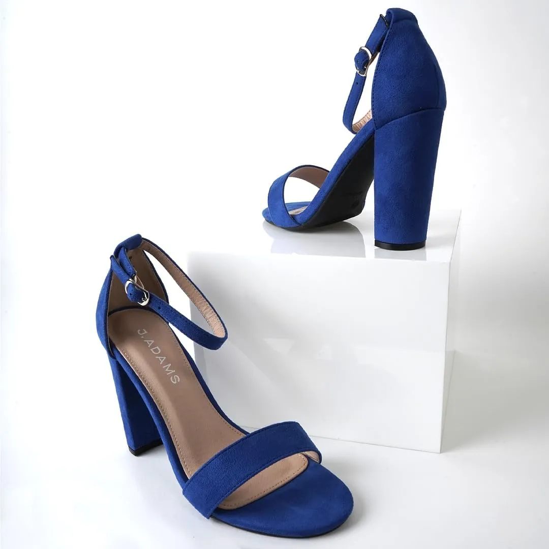 J. Adams Shirley Heels for Women - Ankle Strap High Heel Dressy Sandals