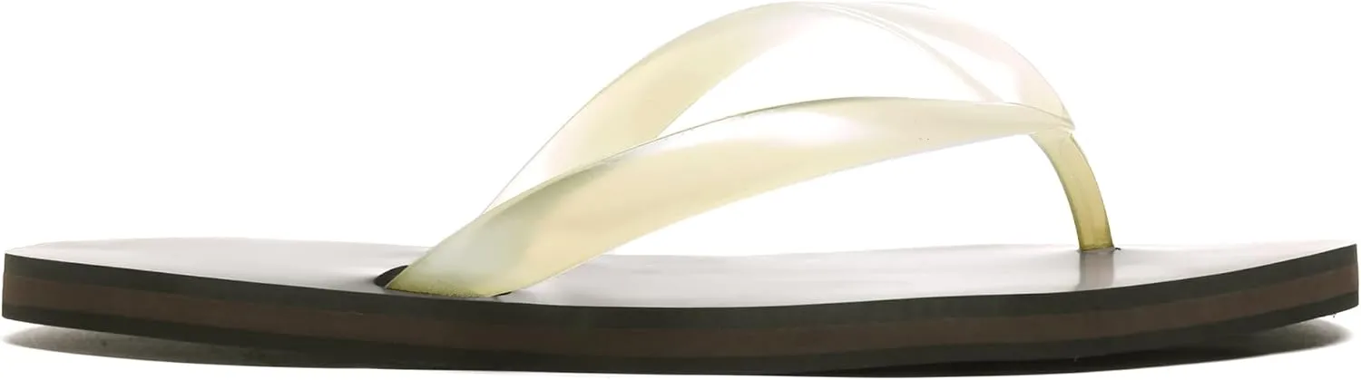 Jelly Beach Flip Flop for Women Clear Sandals Jelly Slides Shoes