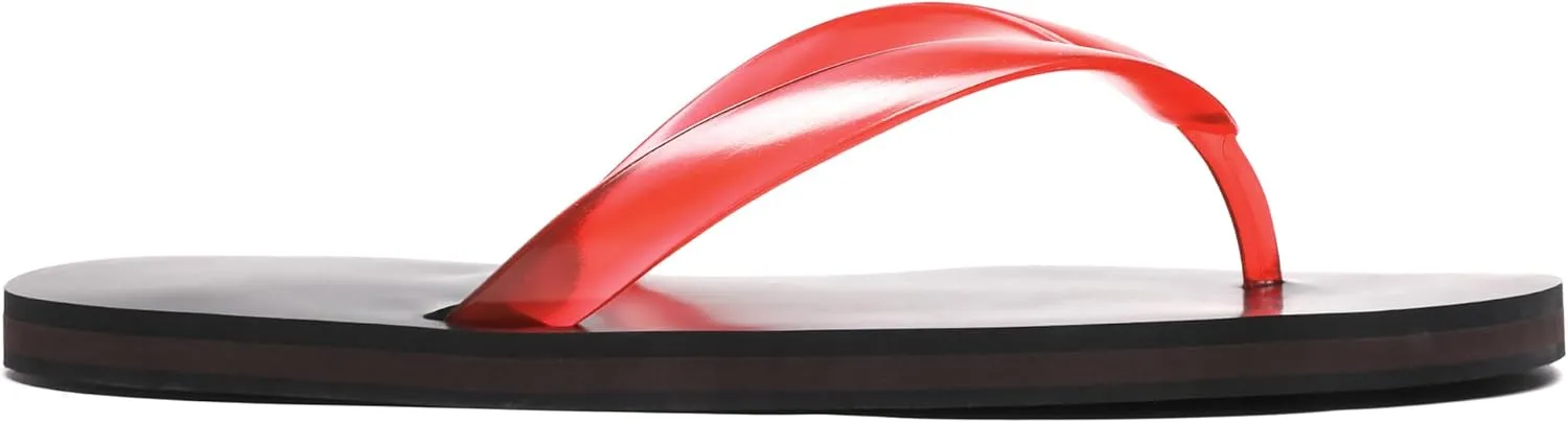 Jelly Beach Flip Flop for Women Clear Sandals Jelly Slides Shoes