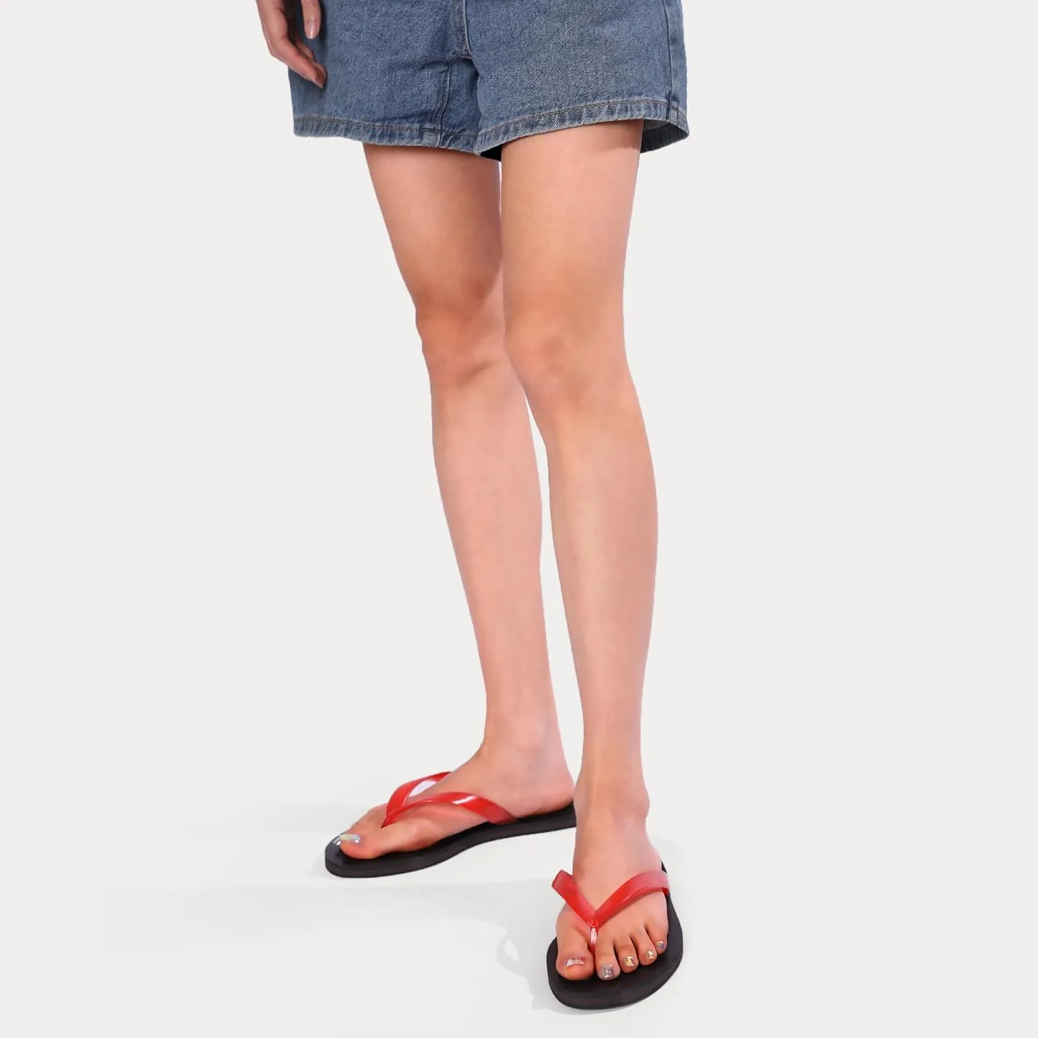 Jelly Beach Flip Flop for Women Clear Sandals Jelly Slides Shoes