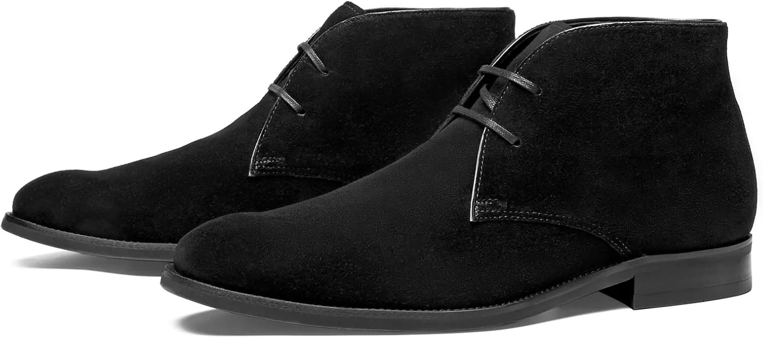 Journey West Mens LightWeight Suede Desert chelsea chukka Boots