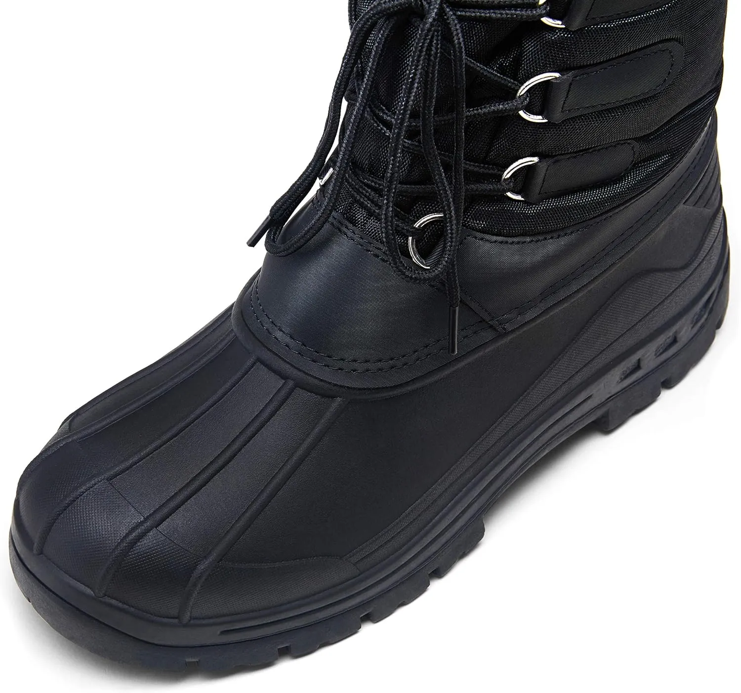 Jousen Men's Winter Boots Lightweight Waterproof Snow Boots for Men Fur Warm Mens Boots