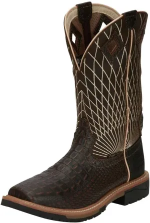 Justin Men's Derrickman Western Work Boot Composite Toe - Se4833