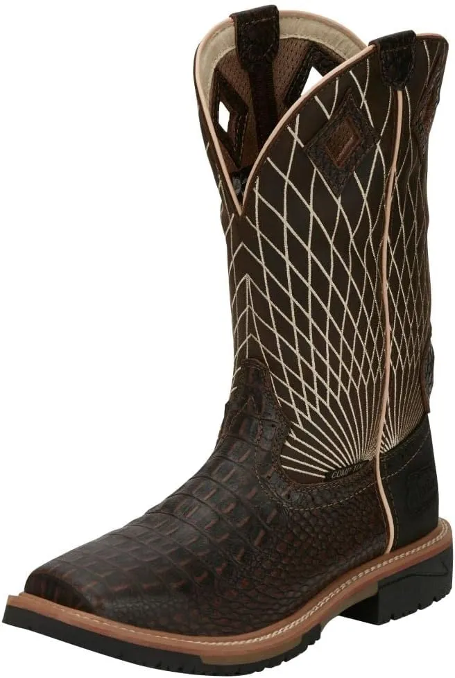 Justin Men's Derrickman Western Work Boot Composite Toe - Se4833
