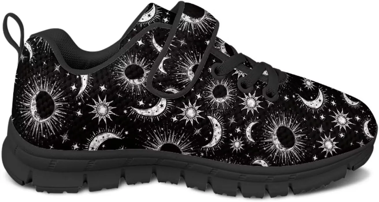 Kids Mesh Sneakers Single Buckle Arch Support Elastic Strap Sports Shoes for Boys Girls