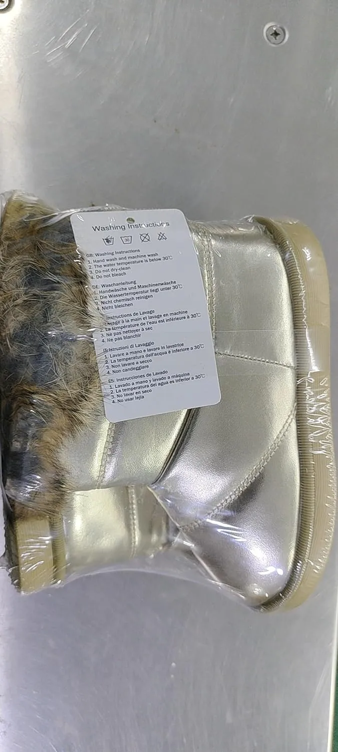 KVbabby Toddler boots Kids Snow Boots Girl's Warm Winter Boots Waterproof Boot PU Leather Non-slip