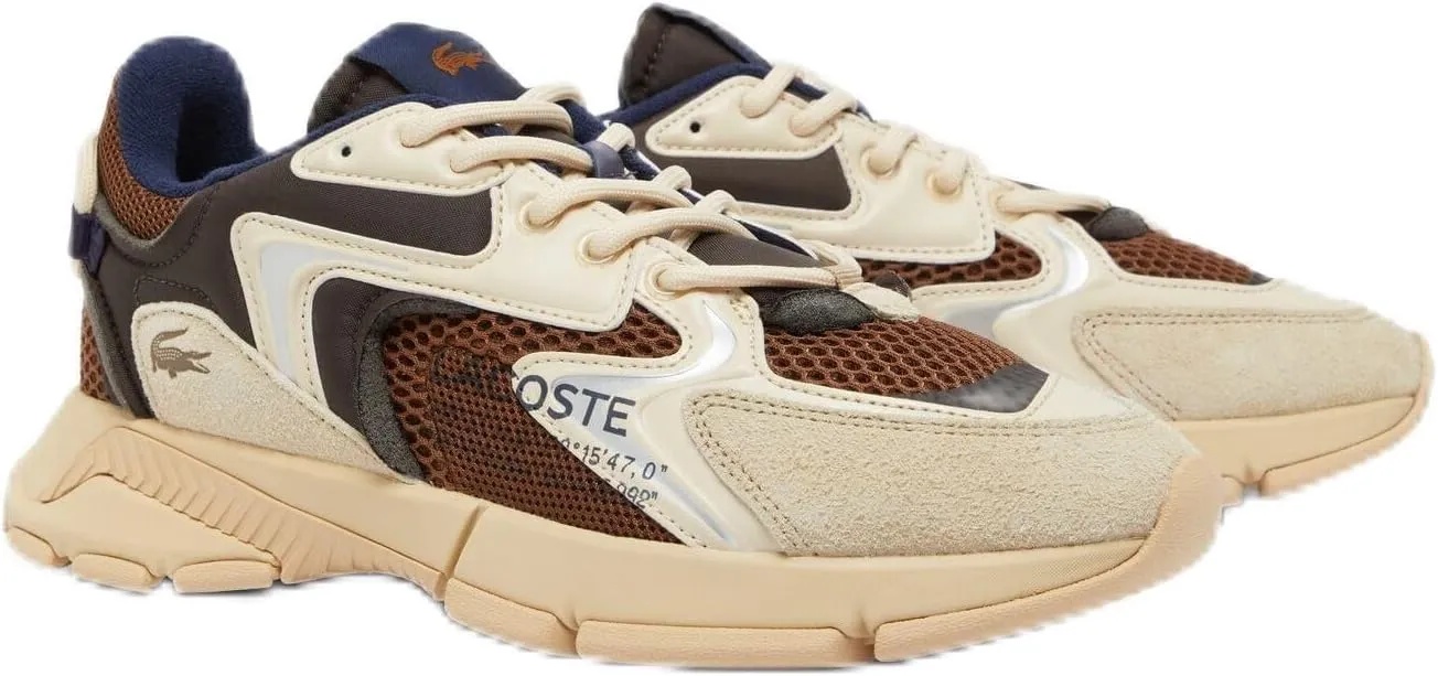 Lacoste Mens L003 Neo Sneaker, BRW/LT BRW, 11.5