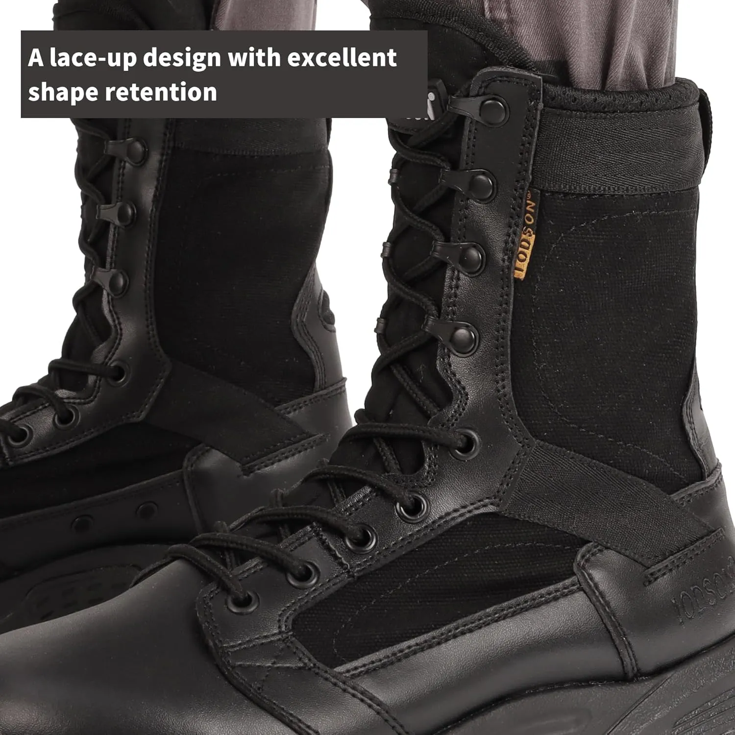 Men's 8'' Military Tactical Boot Lightweight Combat Work Boots