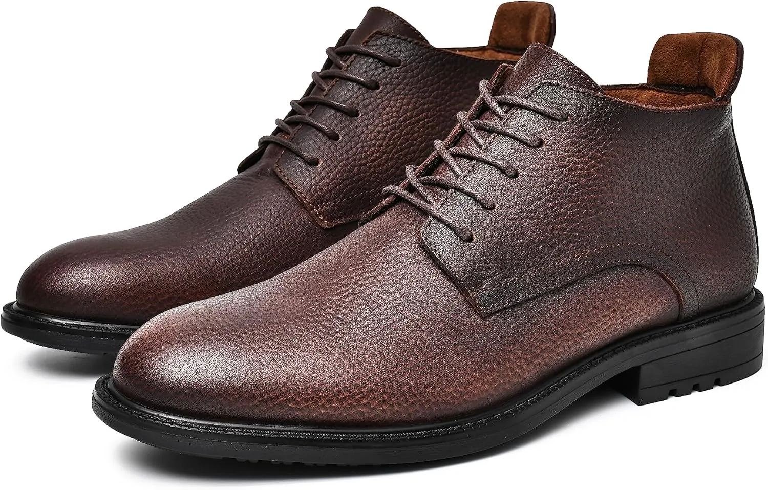 Mens Slip on Boots Chukka Boots Fashion and Comfort Casual Oxfords Ankle Lace Up Boot