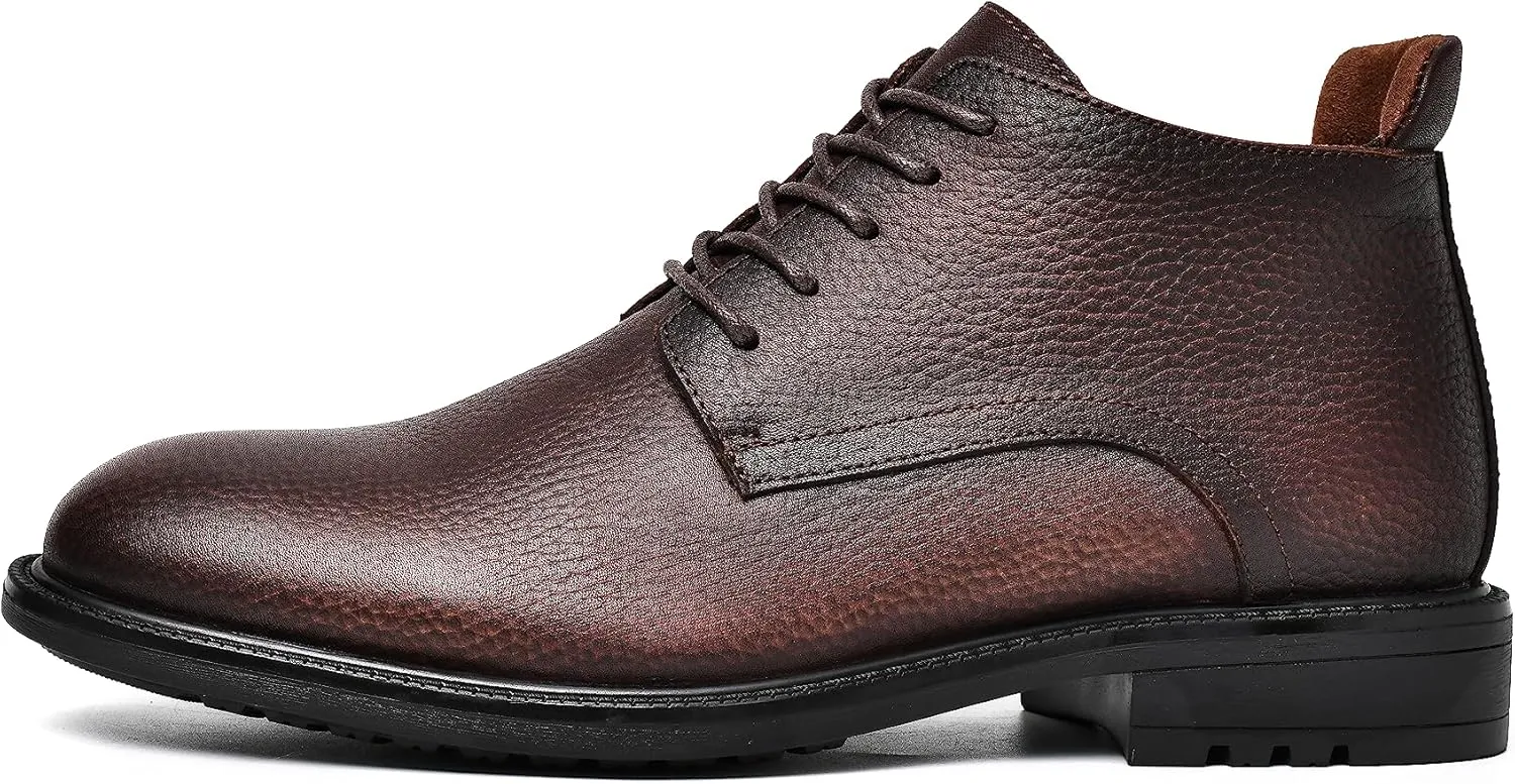 Mens Slip on Boots Chukka Boots Fashion and Comfort Casual Oxfords Ankle Lace Up Boot
