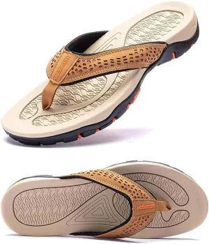 Mens Sport Flip Flops Comfort Sandals Indoor and Outdoor Beach Flip Flop