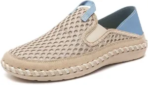 mitvr Men's Breathable Loafers Knit Lightweight Driving Shoes Slip-on Casual Walking Shoes for Men