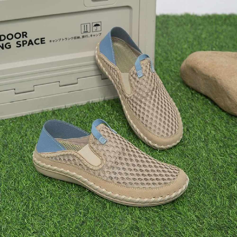 mitvr Men's Breathable Loafers Knit Lightweight Driving Shoes Slip-on Casual Walking Shoes for Men