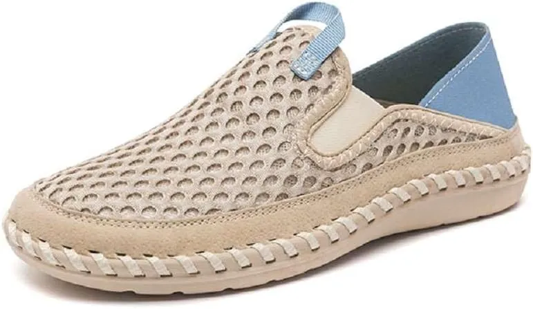 mitvr Men's Breathable Loafers Knit Lightweight Driving Shoes Slip-on Casual Walking Shoes for Men