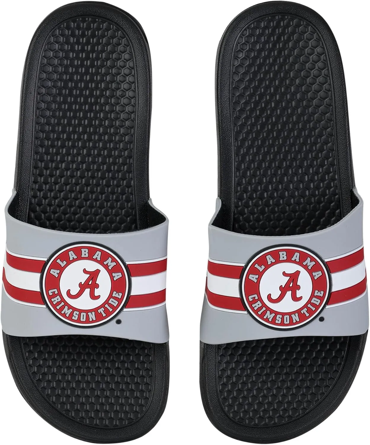 NCAA Men's Sport Shower Stripe Raised Slide Flip Flop Sandals