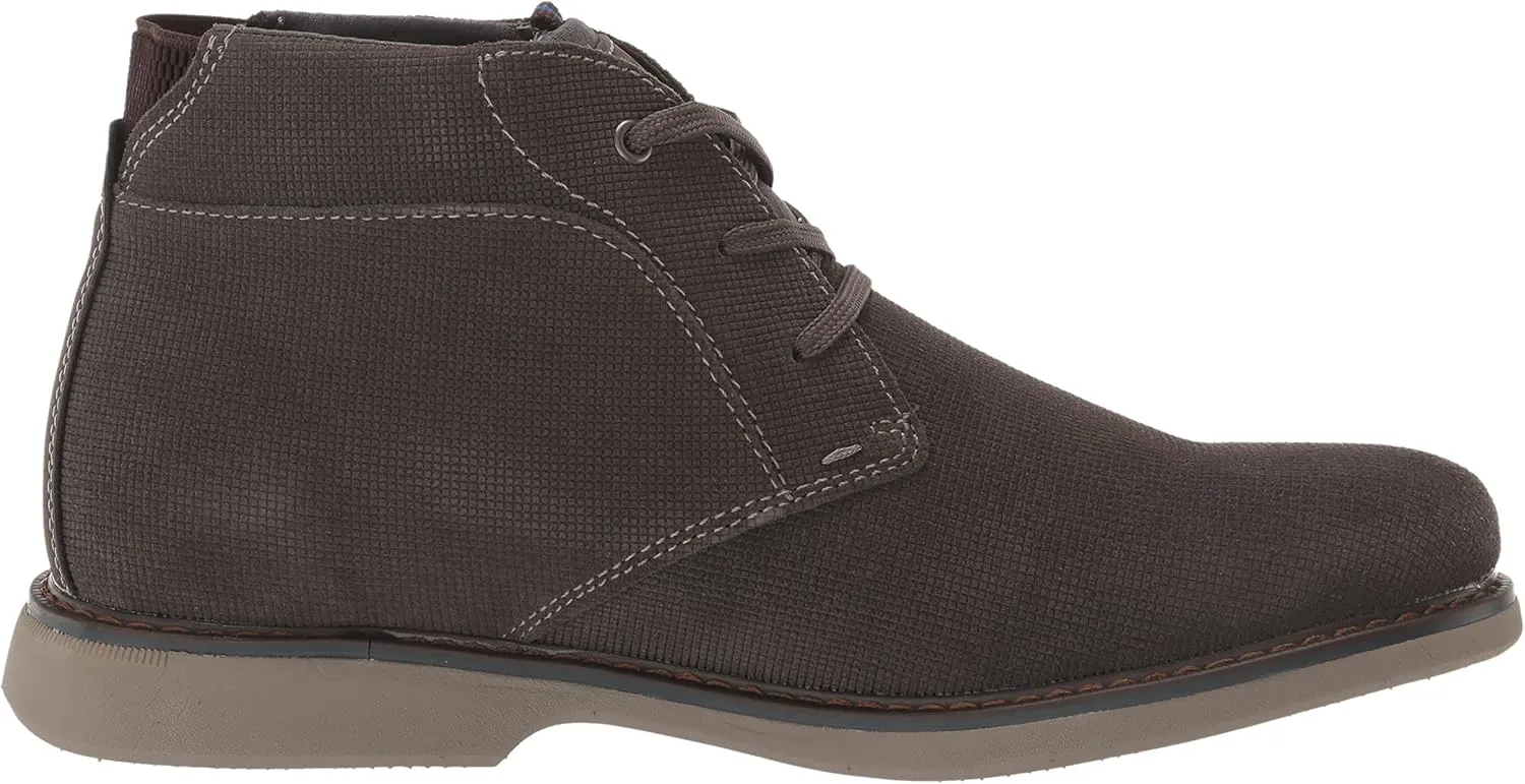 Nunn Bush Men's Otto Plain Toe Chukka Lightweight Leather Suede Water Resistant Boot