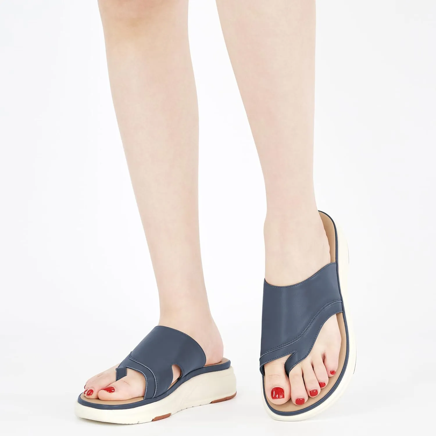Orthopedic Sandals for Women Outdoor: Dressy Comfort Slides Womens Fashion - Casual Platform Ladies Walking Sandal